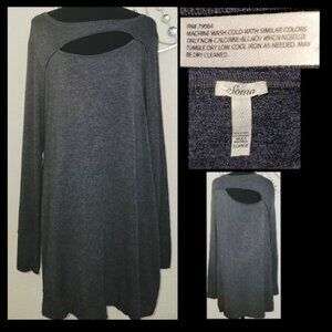 Soma Gray Cut Out Tunic XL